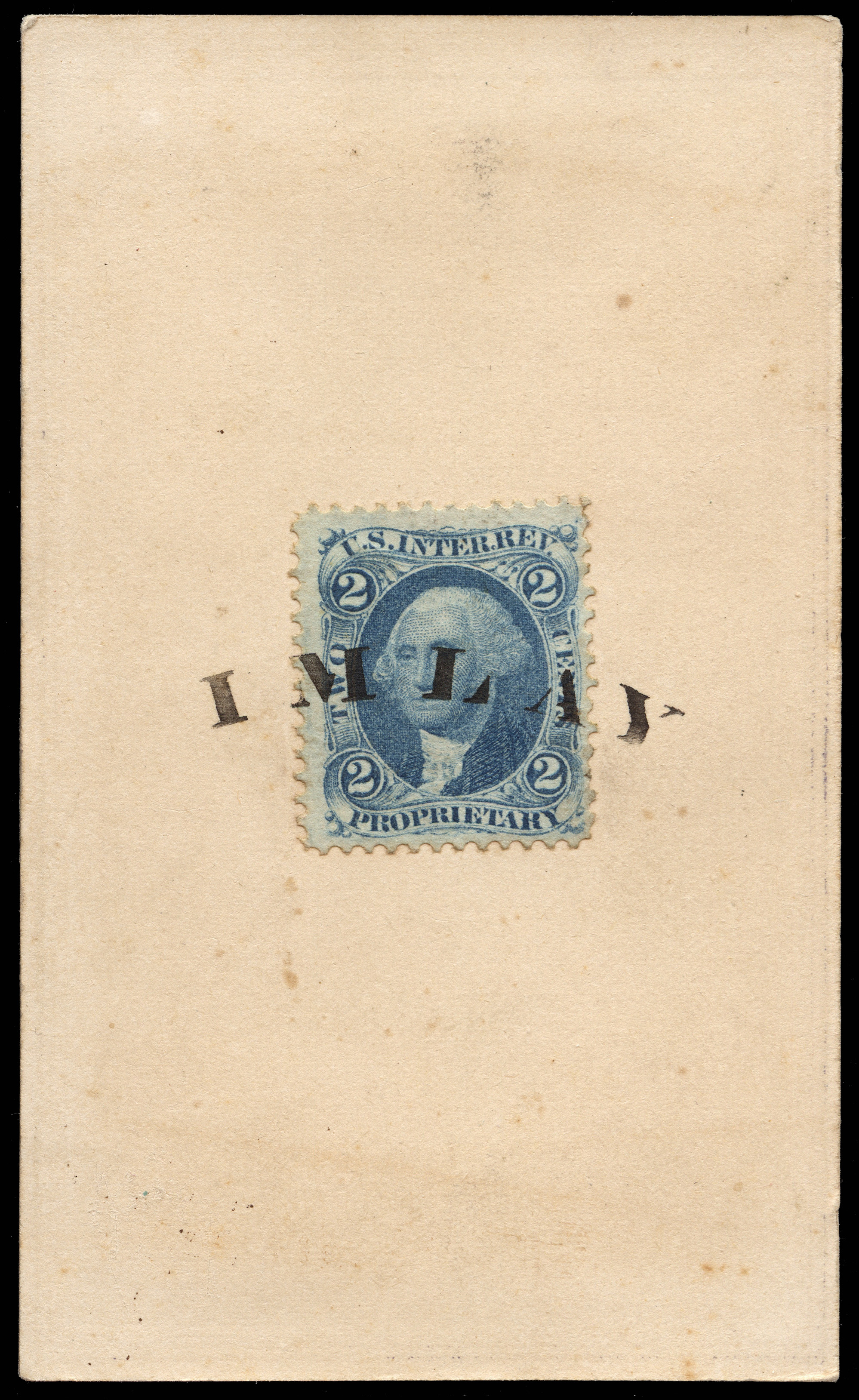 R13c - 2c Proprietary, blue, perforated - U.S. Civil War Revenue Stamps ...